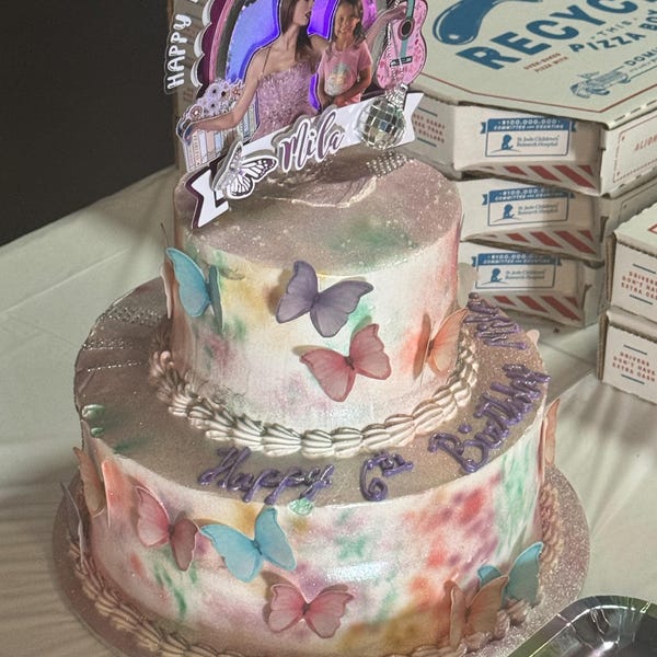 Swiftie Cake Topper 3D Shaker WITH Lights & Name Personalization