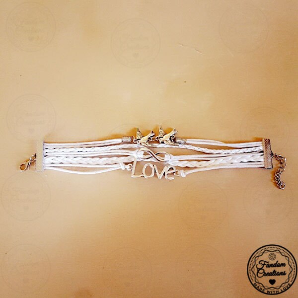 Love & Infinity Bird Bracelet