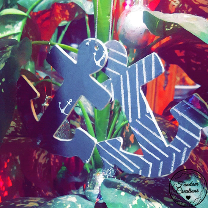 Be Your Own Anchor Ornament 2 Piece Set