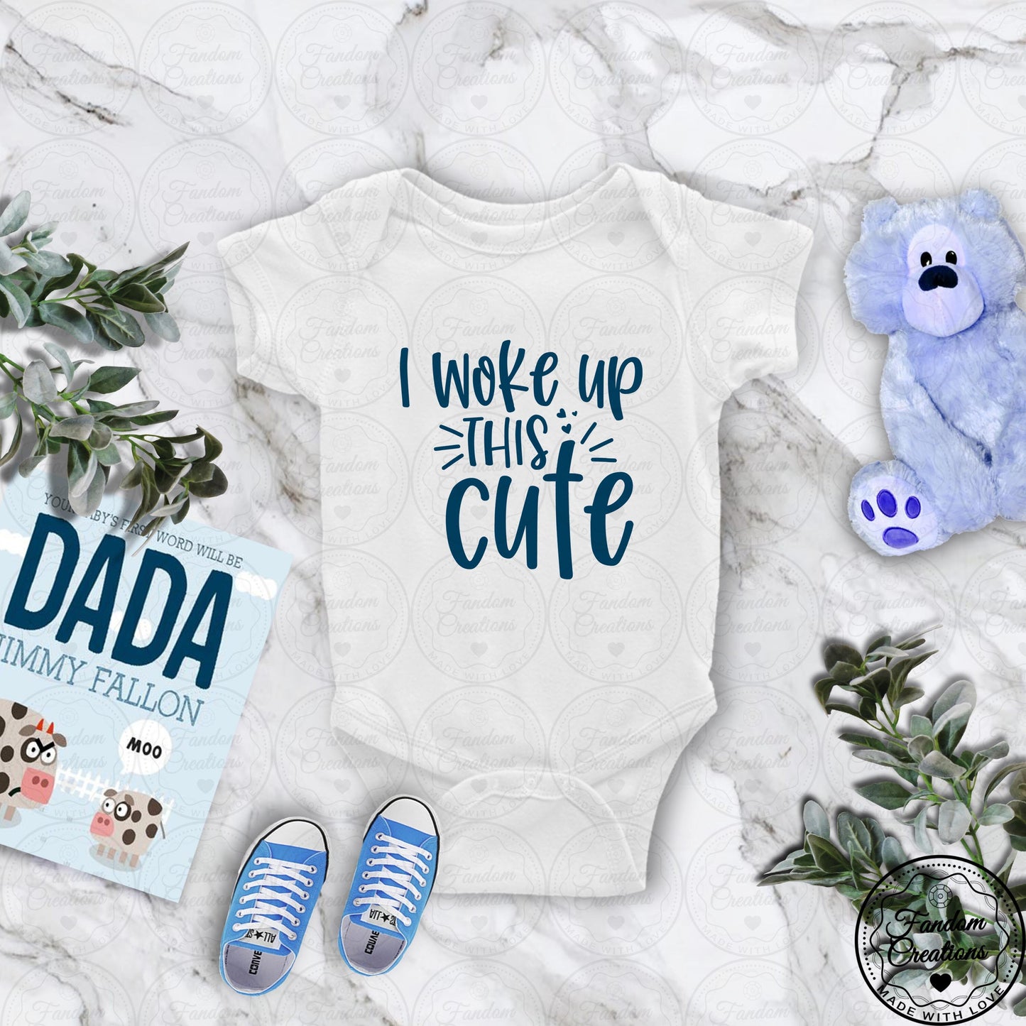 I Woke Up This Cute Version 2 Funny 100% Cotton Custom Onesie
