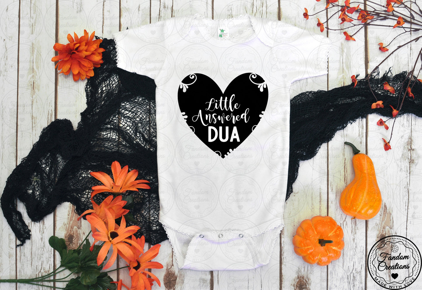 Little Answered Dua 100% Cotton Custom Arabic Onesie