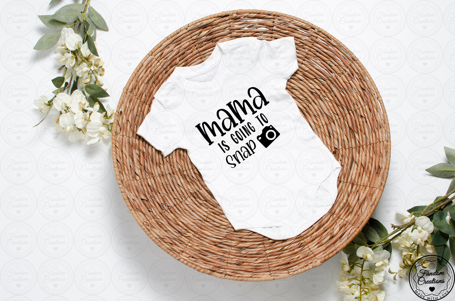 Mama Is Going To Snap 100% Cotton Custom Funny Baby Onesie
