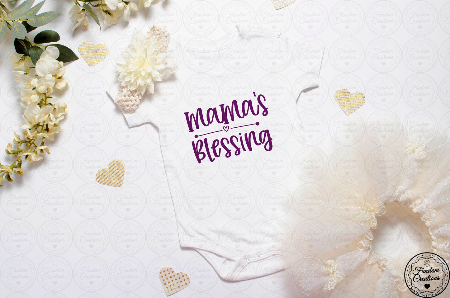 Mama's Blessing 100% Cotton Custom Baby Onesie