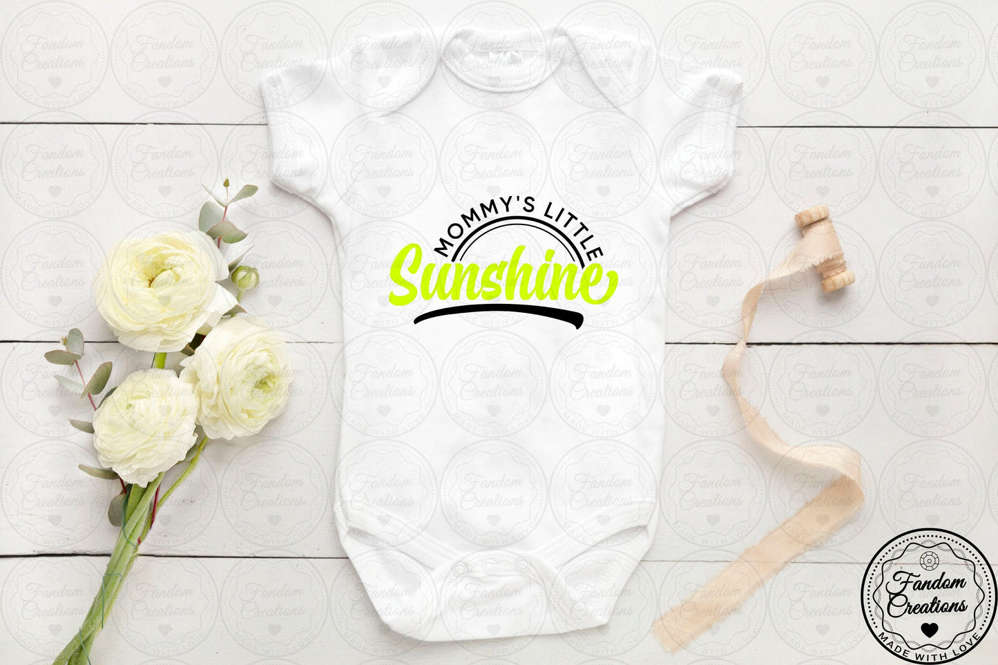 Mommy's Little Sunshine 100% Cotton Custom Baby Onesie
