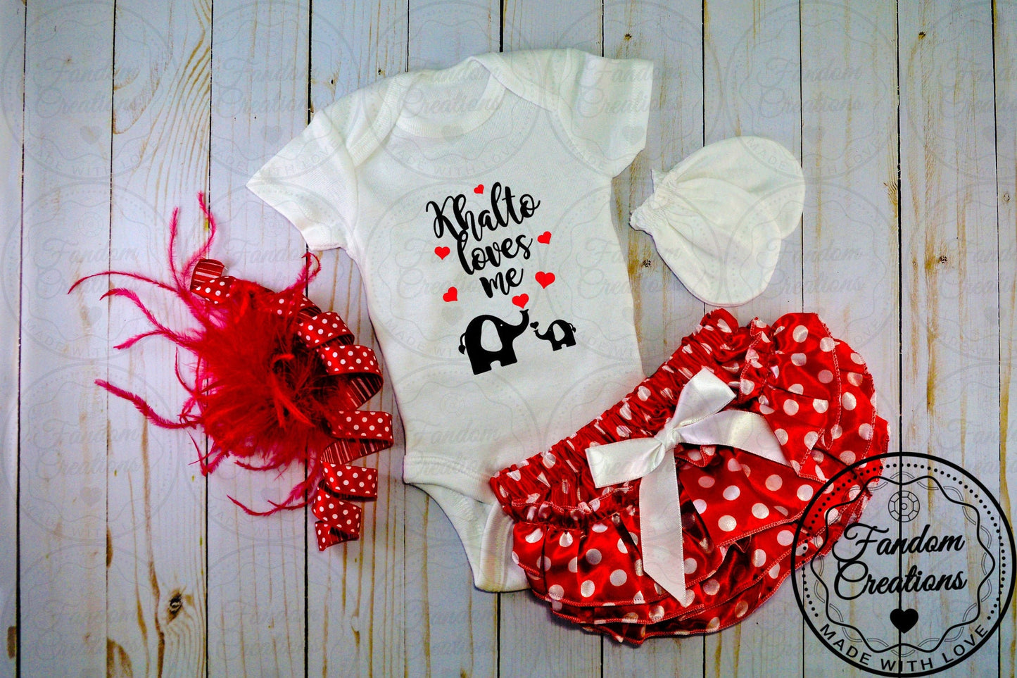 Khalto Loves Me 100% Cotton Custom Arabic Onesie