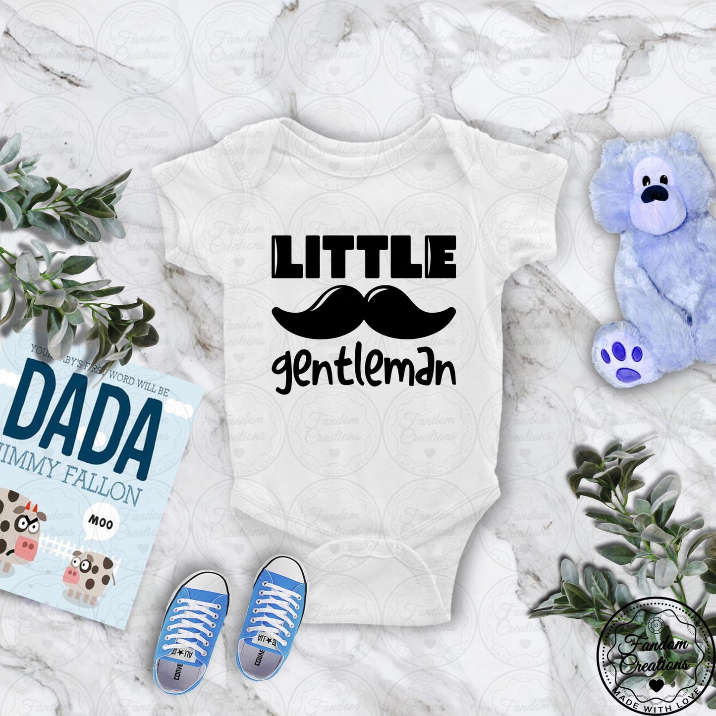 Little Gentleman 100% Cotton Custom Baby Onesie