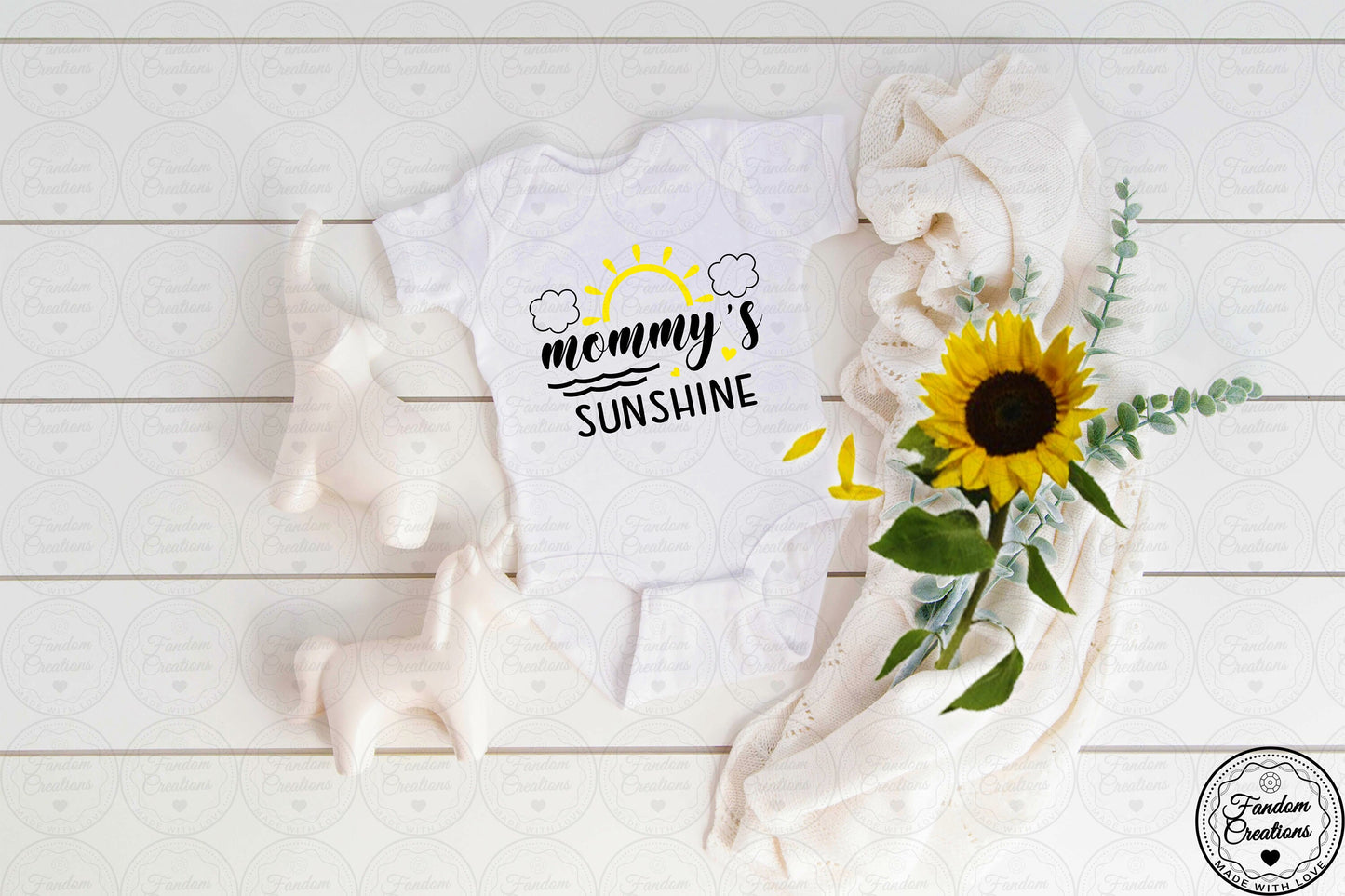 Mommy's Sunshine 100% Cotton Custom Baby Onesie