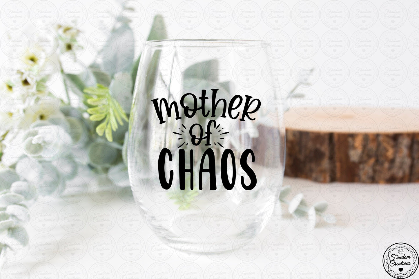 Mother Of Chaos 21oz Stemless Wine Glass