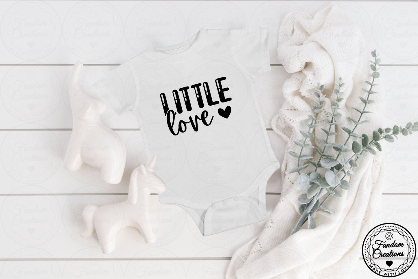 Little Love 100% Cotton Custom Baby Onesie