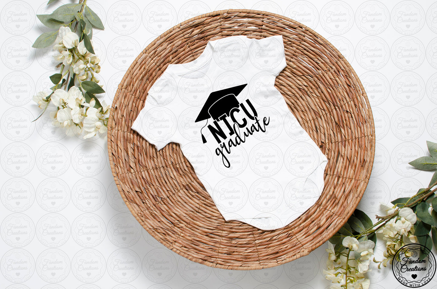 NICU Graduate 100% Cotton Custom Baby Onesie