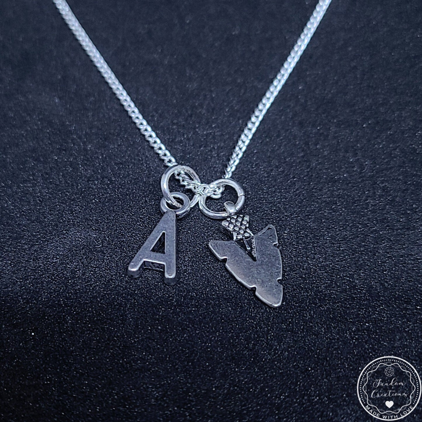 Allison Argent Initial Arrowhead Necklace Teen Wolf