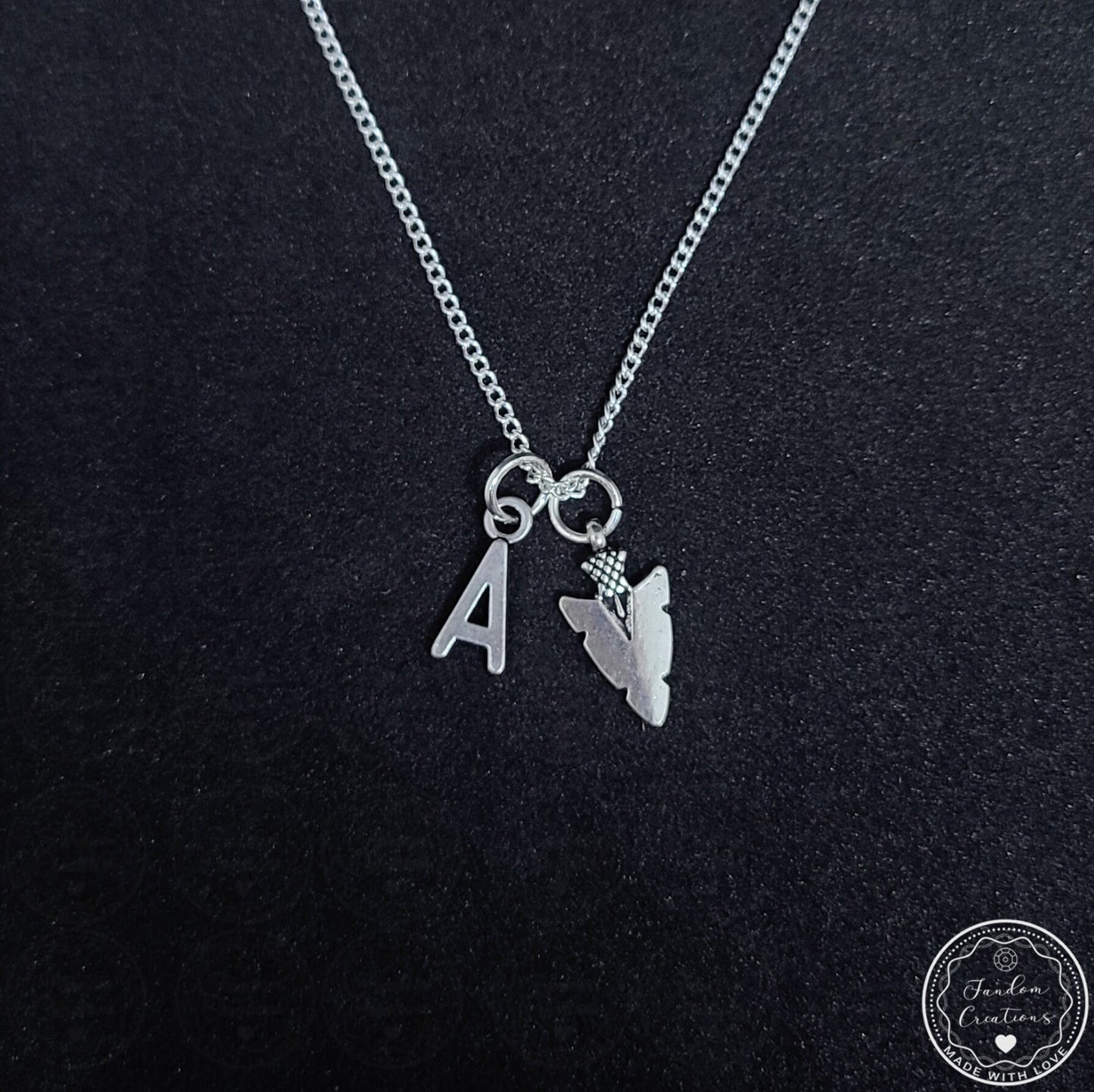 Allison Argent Initial Arrowhead Necklace Teen Wolf
