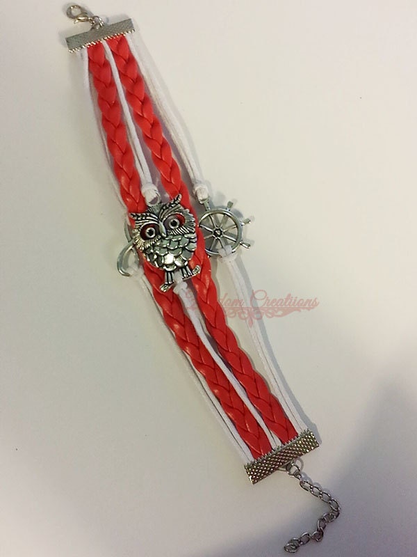 Owl Infinity Bracelet