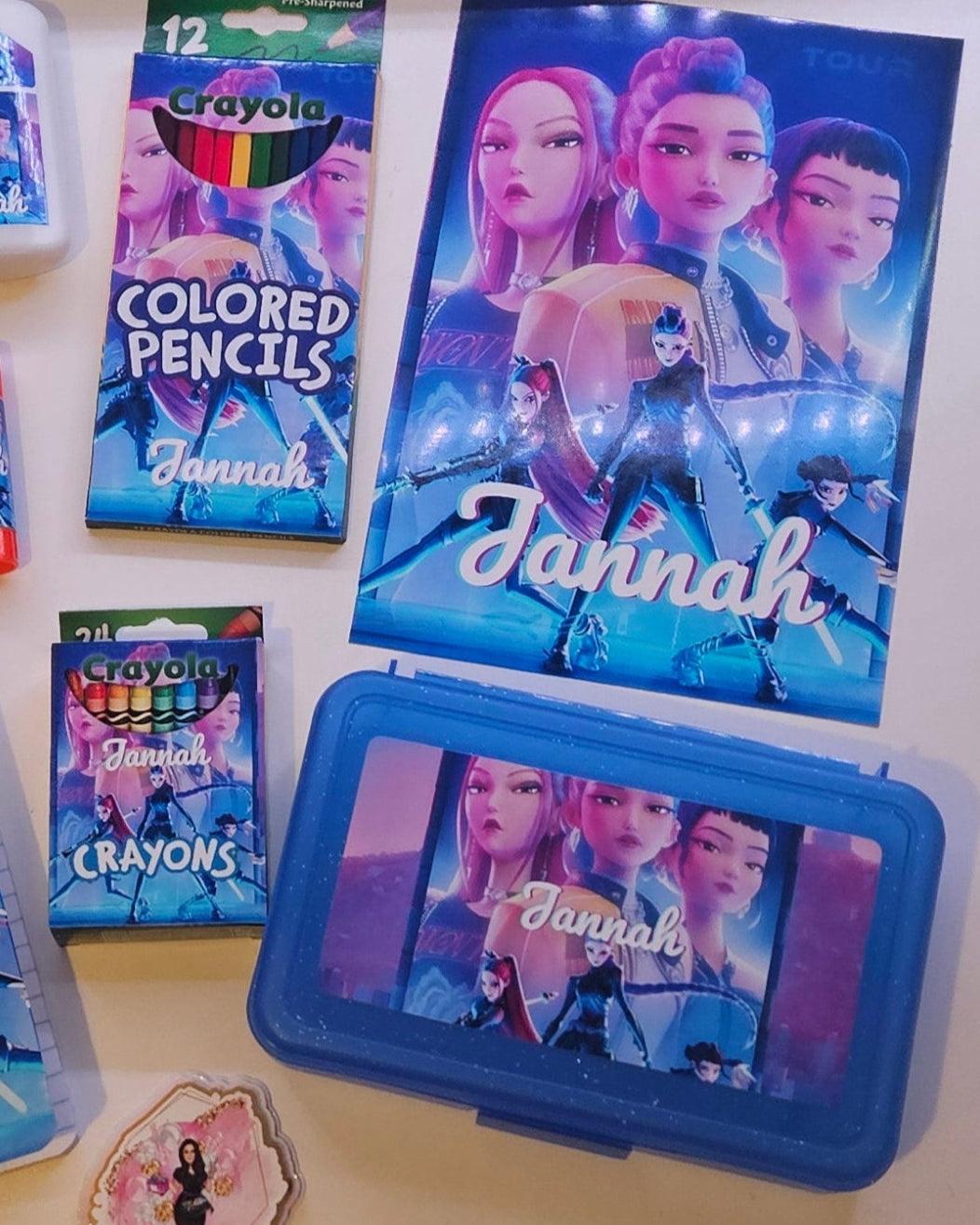 Personalized Back to School Supply Bundle | Custom Name & Theme | Kids School Supplies with Poster & Labels