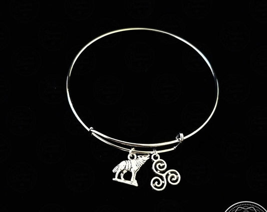 Adjustable Teen Wolf Bangle Bracelet