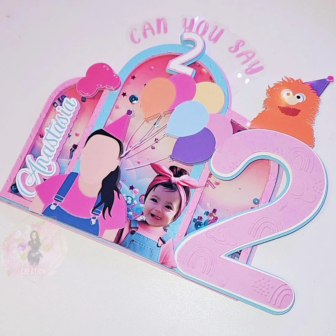 Ms. Rachel Themed Cake Topper - 3D Delight WITH Shaker, Lights, Herbie & Name Personalization!! Version 3