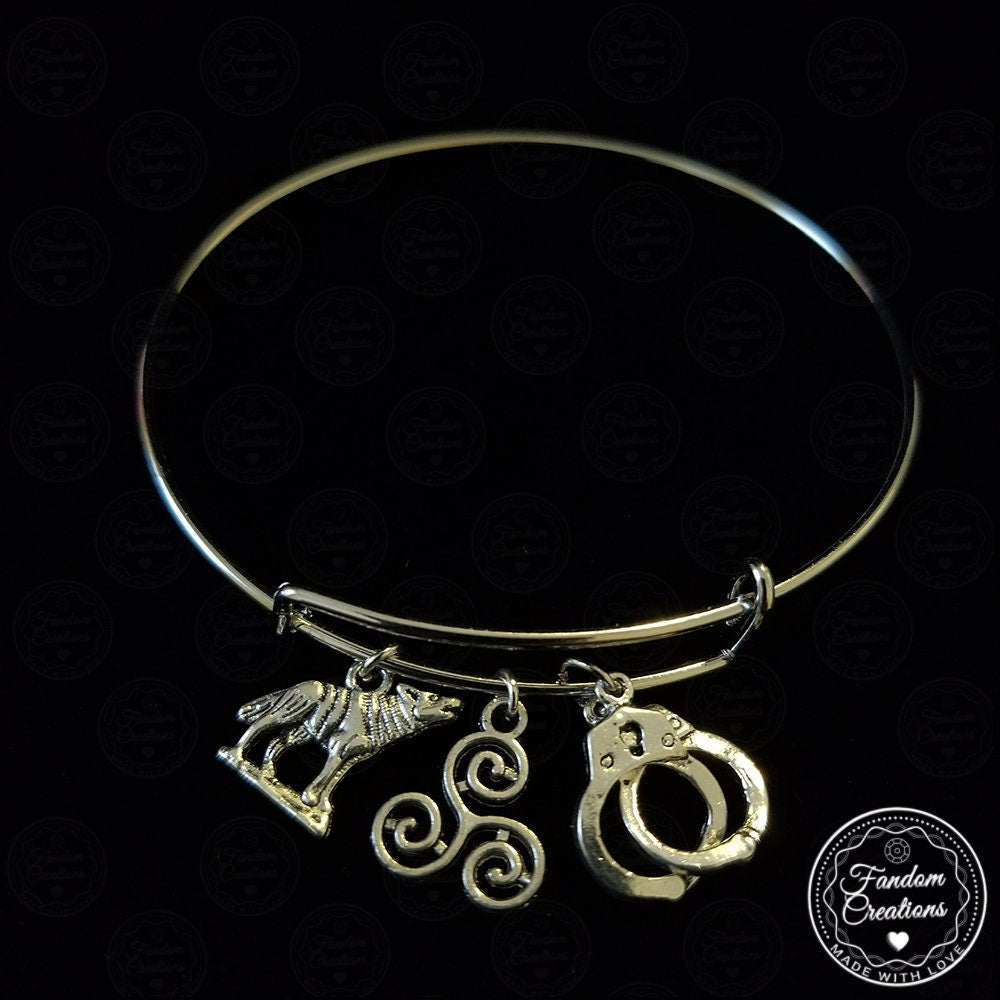 Adjustable Sterek Teen Wolf Bangle Bracelet
