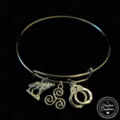 Adjustable Sterek Teen Wolf Bangle Bracelet