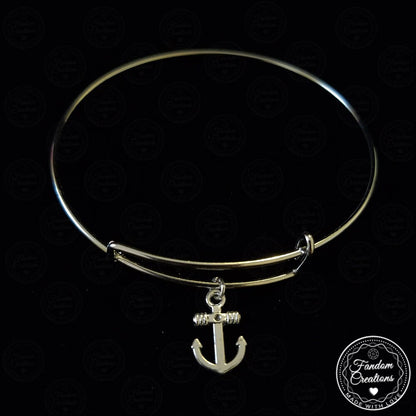 Adjustable Be Your Own Anchor Scott McCall Bangle Bracelet