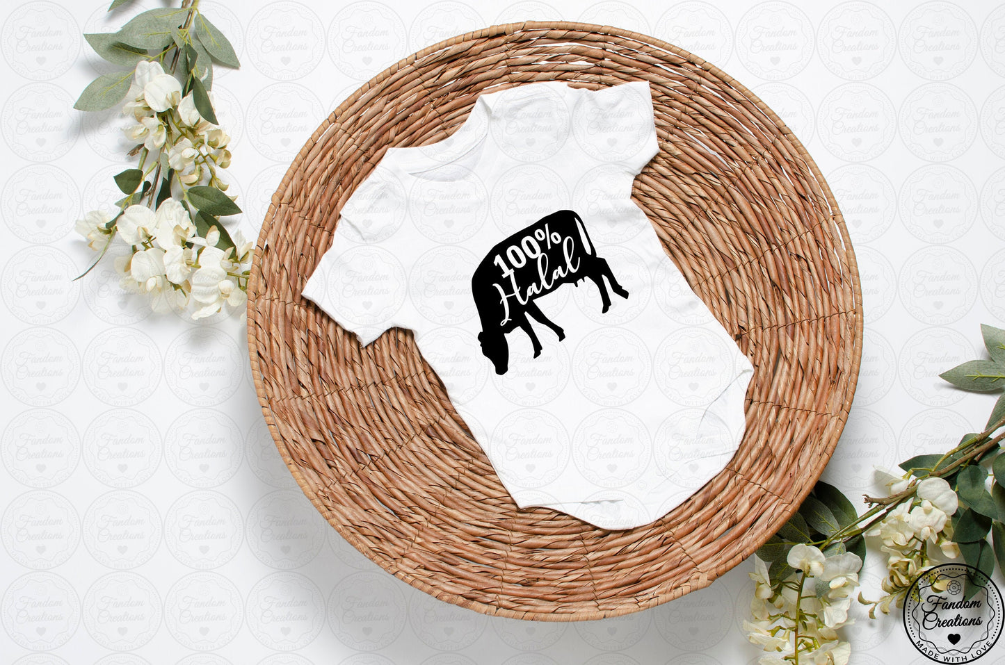 100% Halal Arabic Cotton Onesie