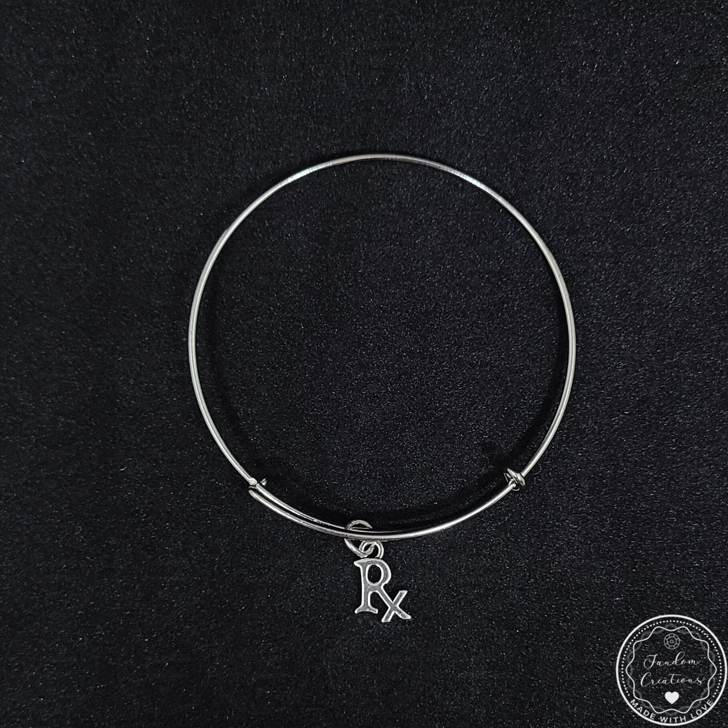 RX Pharmacy Medical Charm Bracelet