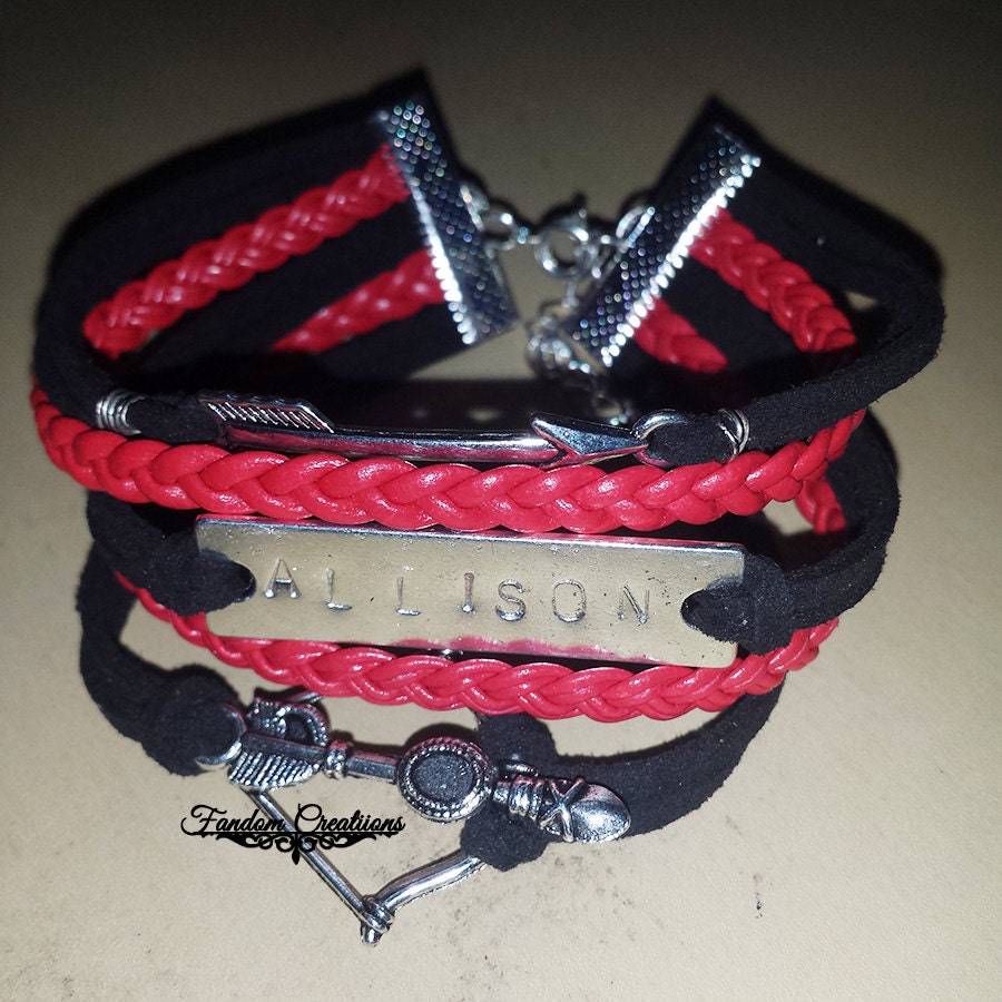 Allison Argent Teen Wolf Leather Wax Cord Bracelet