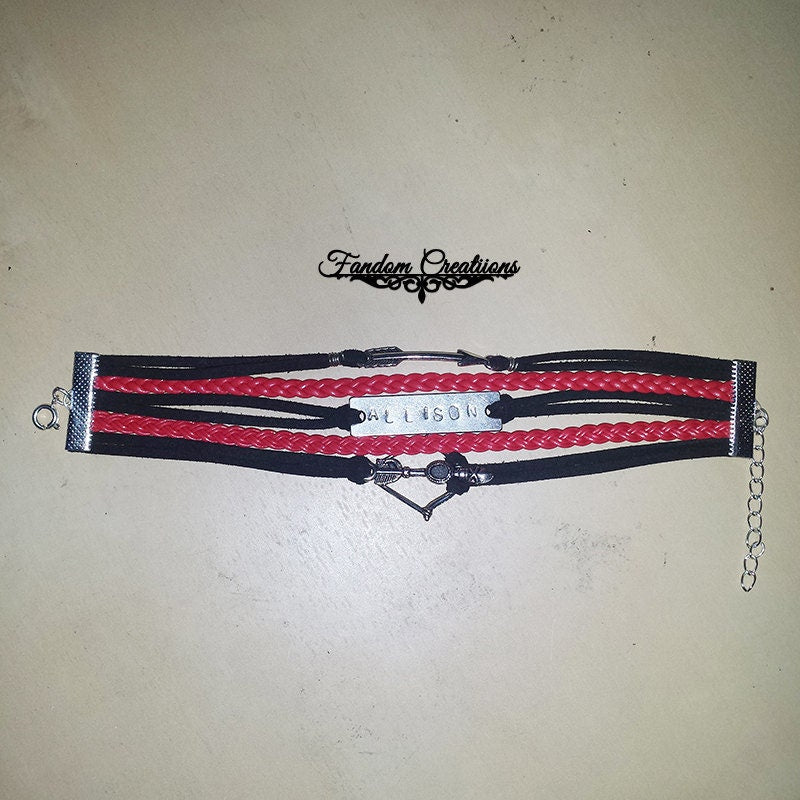 Allison Argent Teen Wolf Leather Wax Cord Bracelet