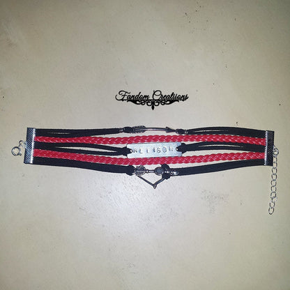 Allison Argent Teen Wolf Leather Wax Cord Bracelet