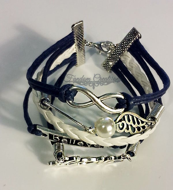 Winged Believe Love Bracelet