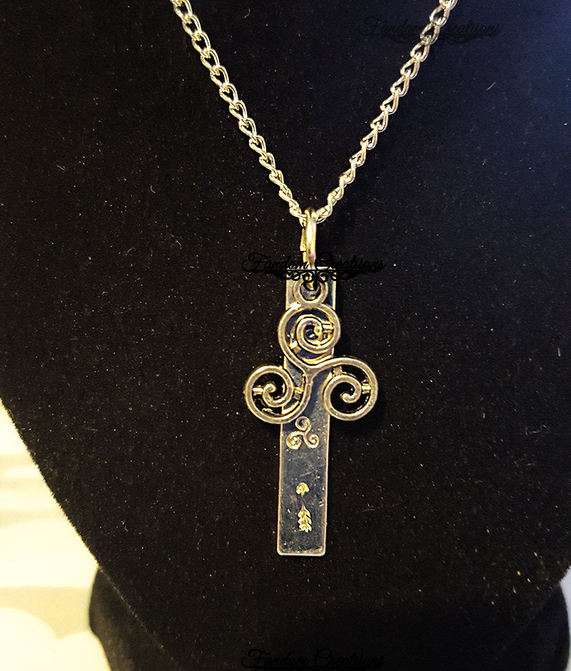 Arrow, Triskelion, McCall Symbol Necklace