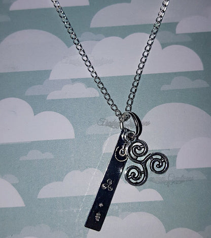 Arrow, Triskelion, McCall Symbol Necklace