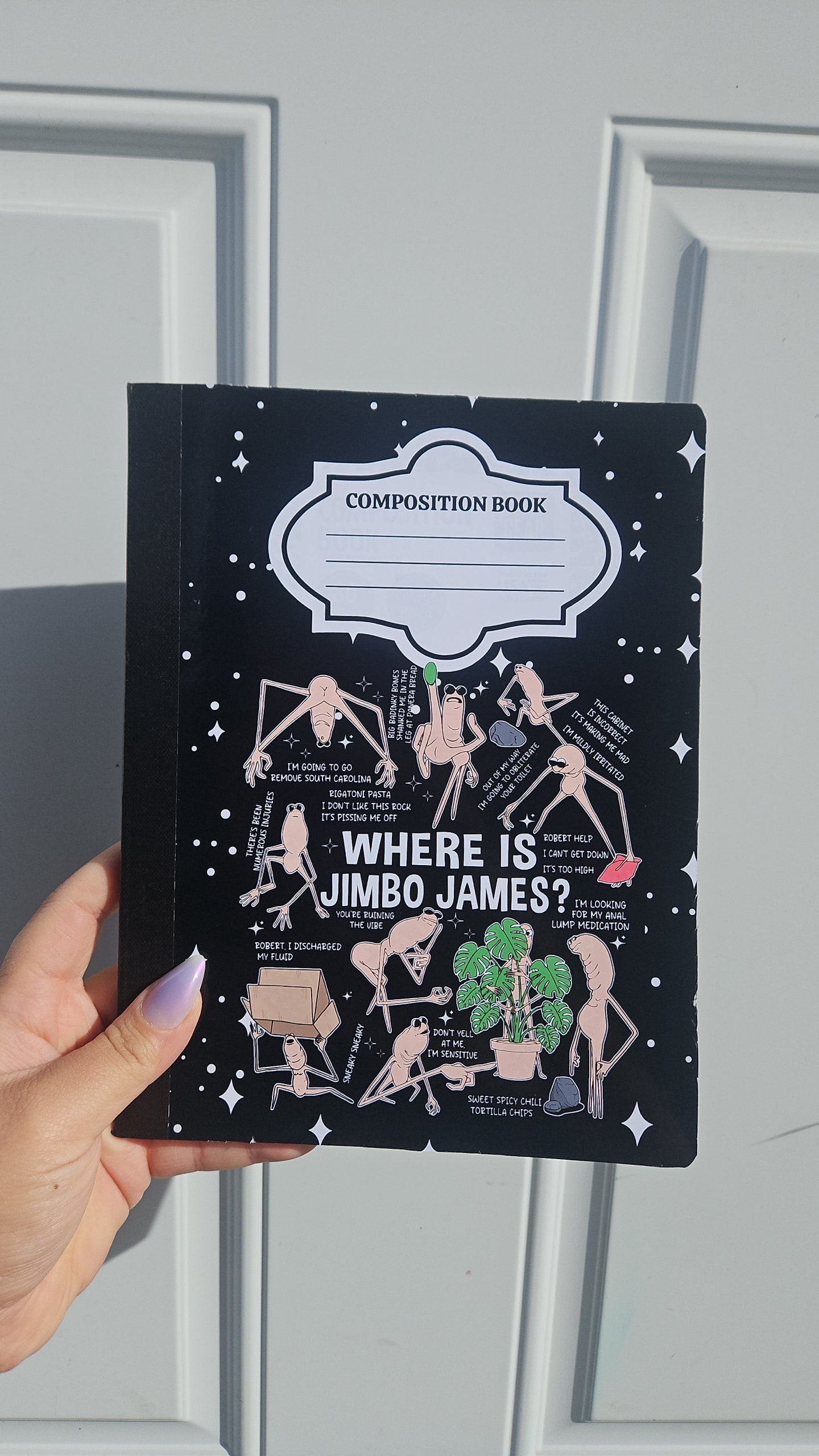 Marcus Personalized Composition Notebook – Cute Stationery, Personalized Name Option, Glossy or Holographic Finish