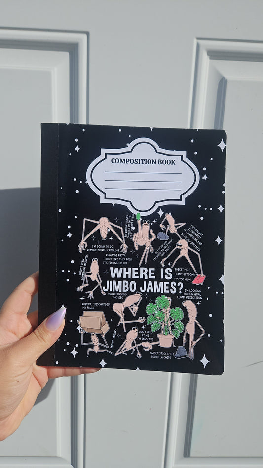 Marcus Personalized Composition Notebook – Cute Stationery, Personalized Name Option, Glossy or Holographic Finish