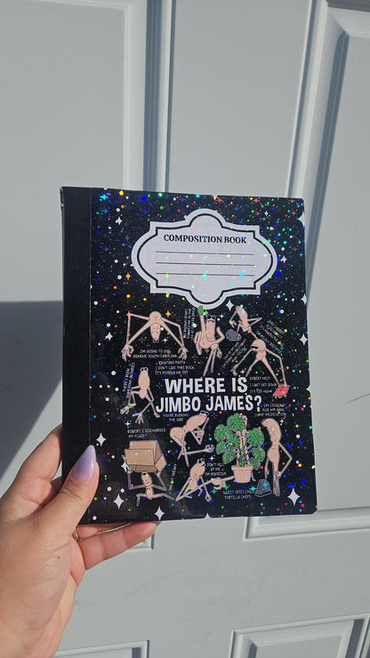 Marcus Personalized Composition Notebook – Cute Stationery, Personalized Name Option, Glossy or Holographic Finish